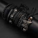 [Punk Gothic Bracelet Set] 10pcs Set